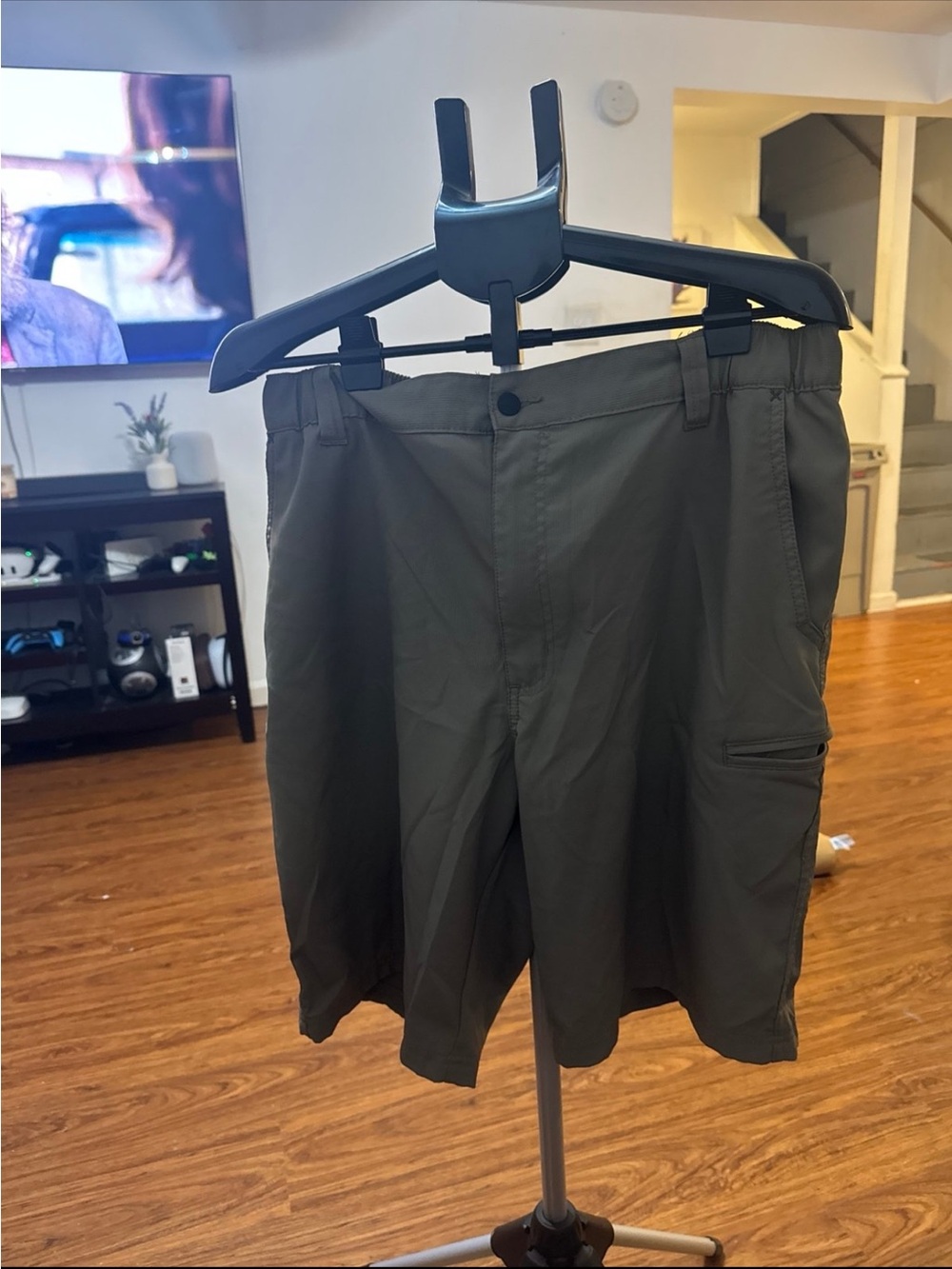 Wrangler Tan Cargo Shorts with Side Pocket